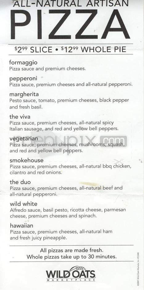 Wild Oats Marketplace - Vancouver, WA menu_pic