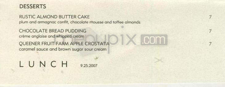 Wildwood Restaurant & Bar - Portland, OR menu_pic