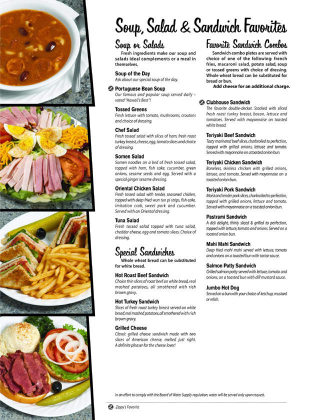 Zippy's Restaurant - Kaneohe, HI menu_pic