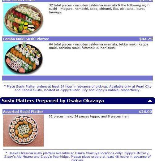 Zippy's Restaurant - Kaneohe, HI menu_pic