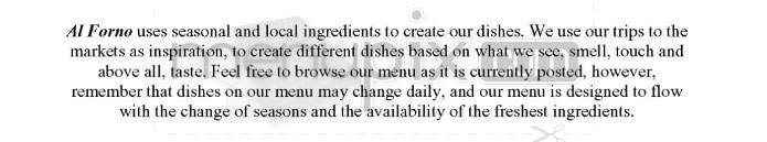 Alforno Restaurant - Providence, RI menu_pic