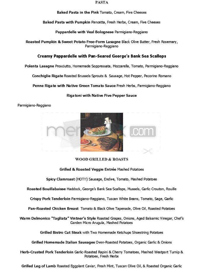 Alforno Restaurant - Providence, RI menu_pic