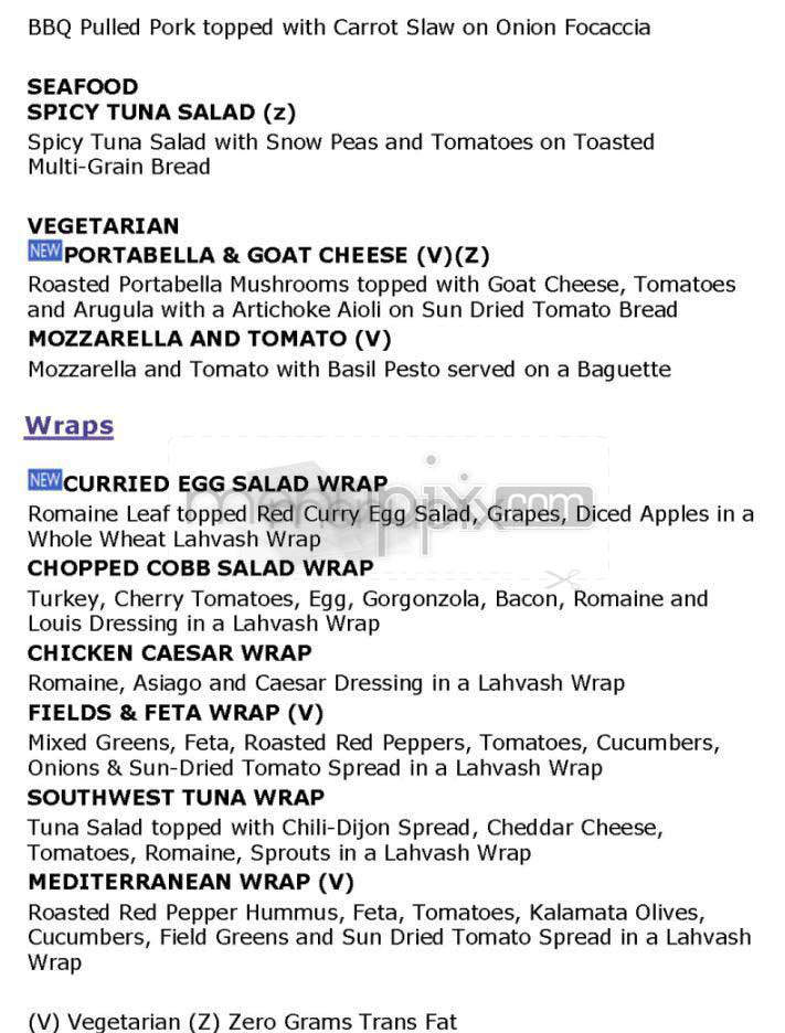 Au Bon Pain - Providence, RI menu_pic