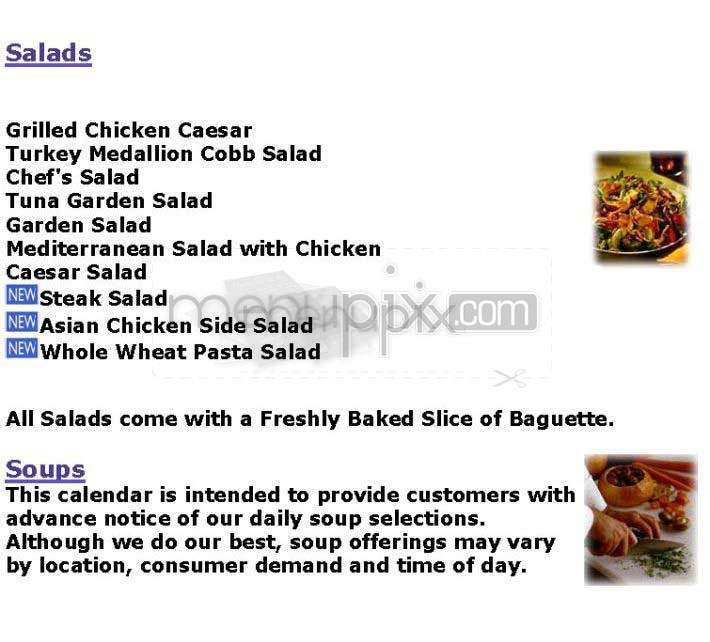 Au Bon Pain - Providence, RI menu_pic