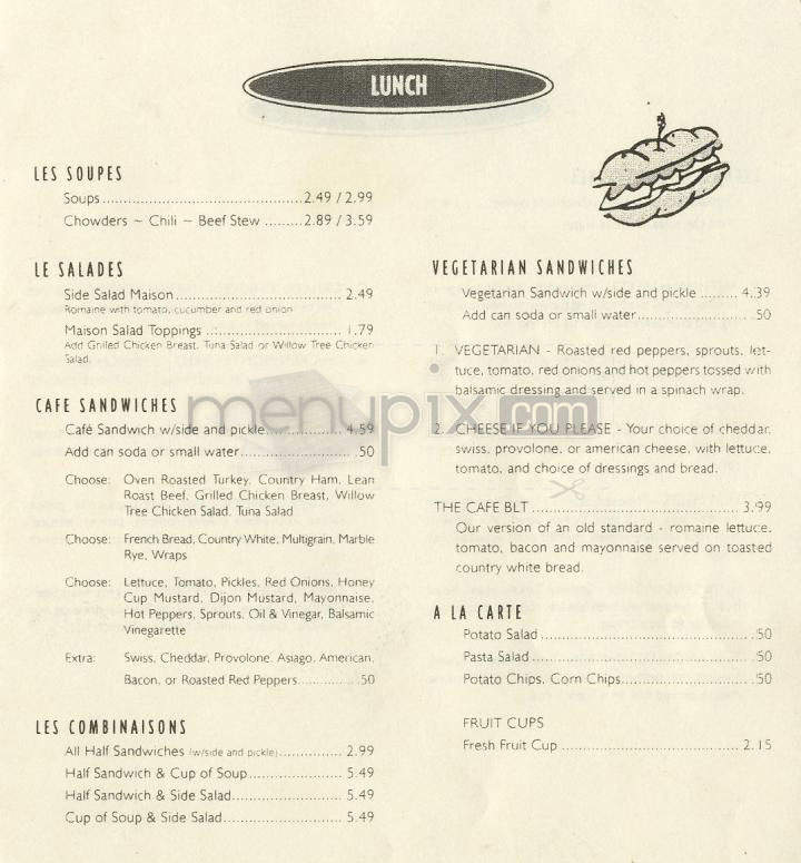Cafe La France - Providence, RI menu_pic
