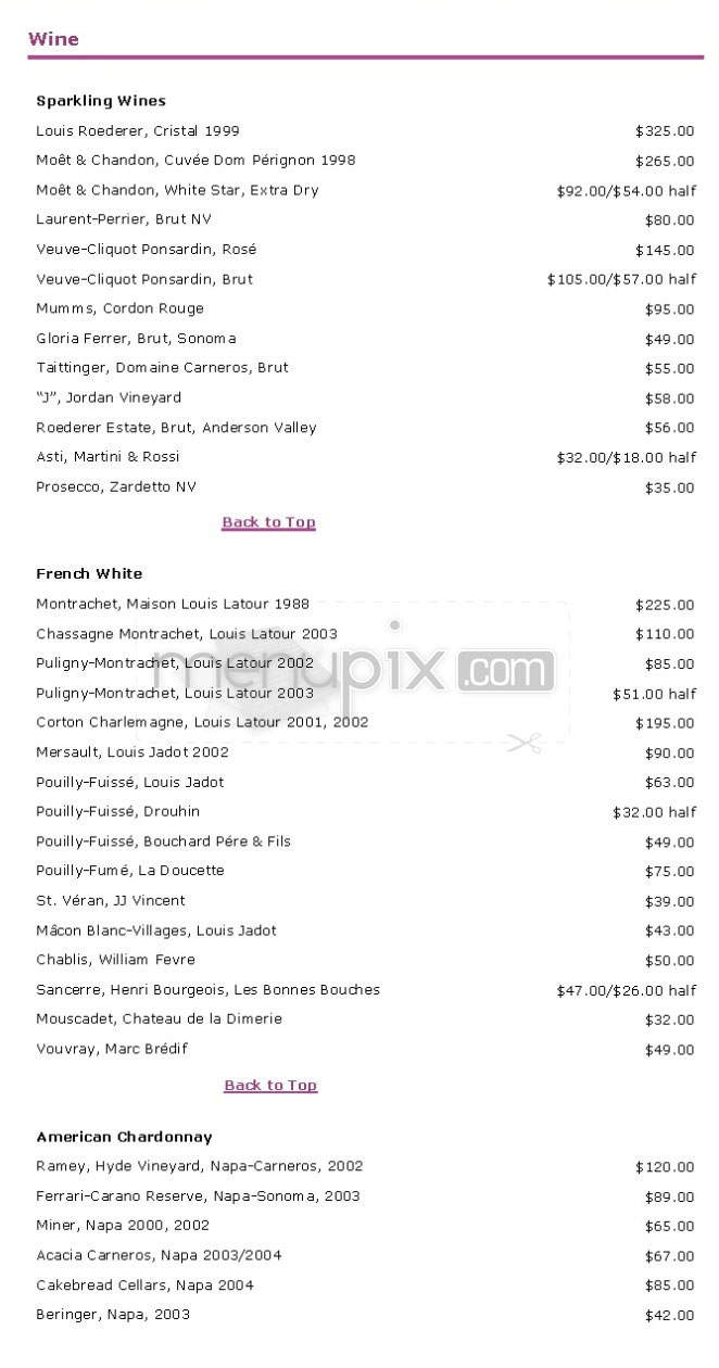 Cafe Nuovo - Providence, RI menu_pic