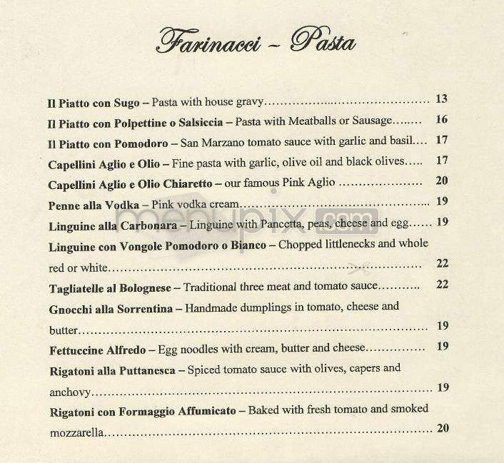 Camille's - Providence, RI menu_pic