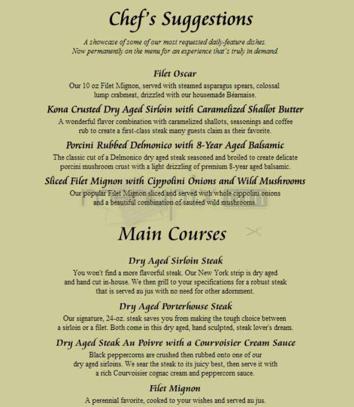 Capital Grille - Providence, RI menu_pic