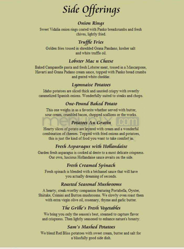 Capital Grille - Providence, RI menu_pic