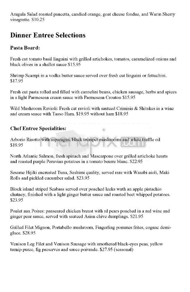 Cav - Providence, RI menu_pic