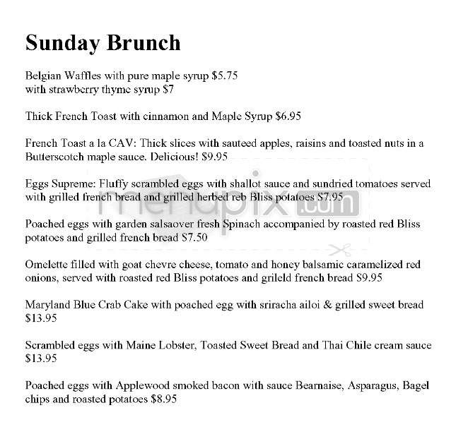 Cav - Providence, RI menu_pic