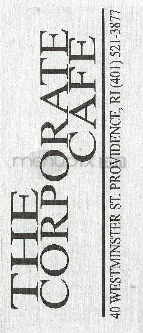 Corporate Cafe - Providence, RI menu_pic