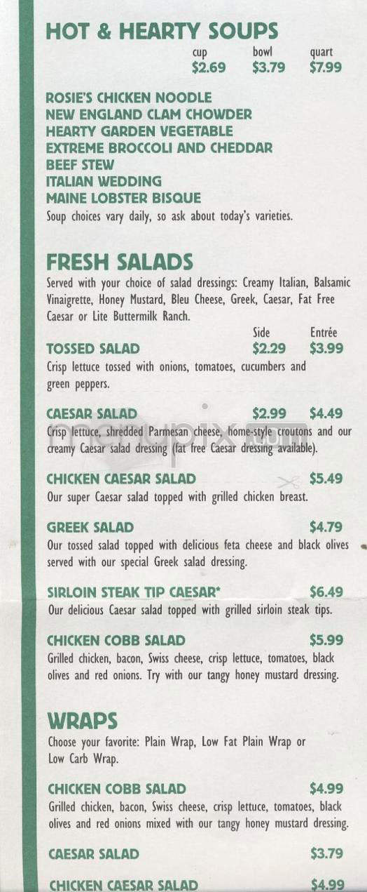 D'Angelo Grilled Sandwiches - North Providence, RI menu_pic