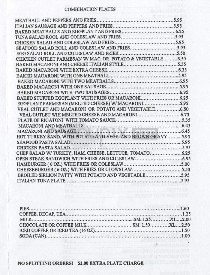 Eddie & Sons Diner - Providence, RI menu_pic
