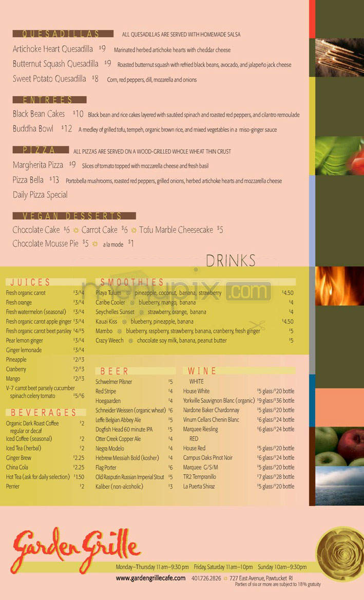 Garden Grille - Hurst, TX menu_pic