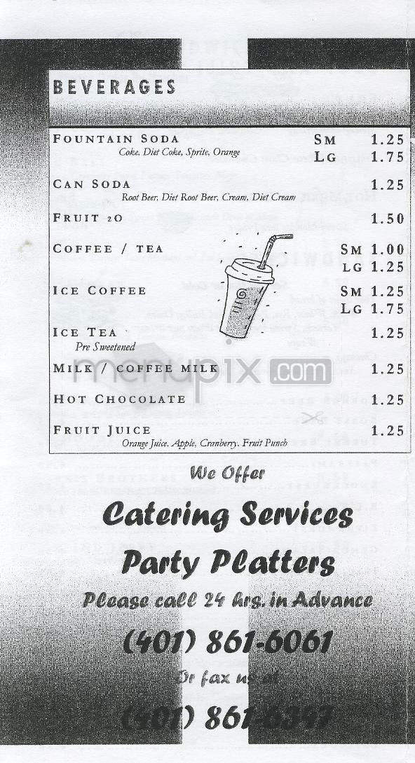 Mark's Deli - Providence, RI menu_pic
