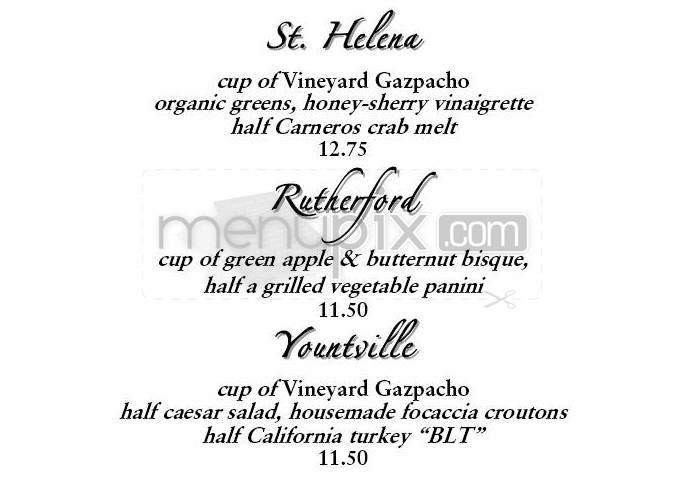 Napa Valley Grille - Providence, RI menu_pic