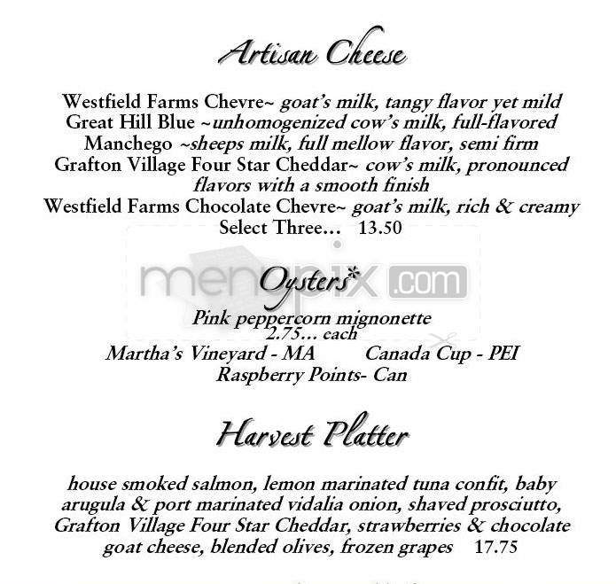 Napa Valley Grille - Providence, RI menu_pic