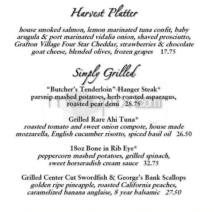 Napa Valley Grille - Providence, RI menu_pic