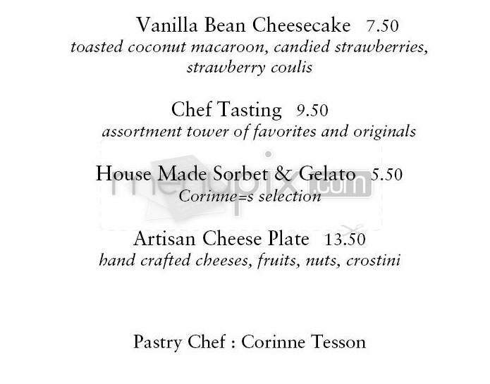 Napa Valley Grille - Providence, RI menu_pic