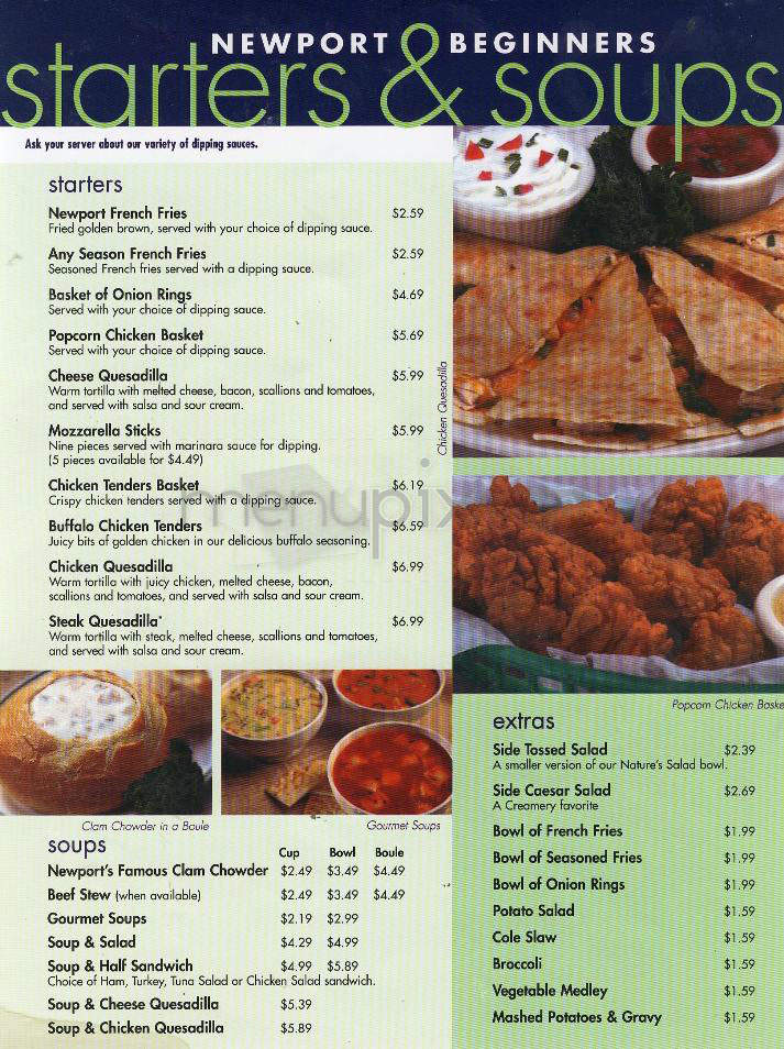 Newport Creamery - Worcester, MA menu_pic