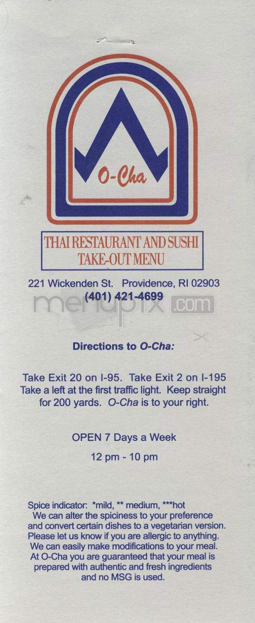 /670008/O-Cha-Providence-RI - Providence, RI