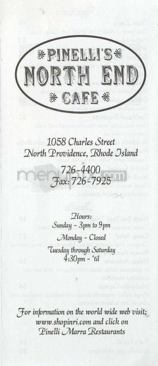 /670081/Pinellis-North-End-Cafe-North-Providence-RI - North Providence, RI