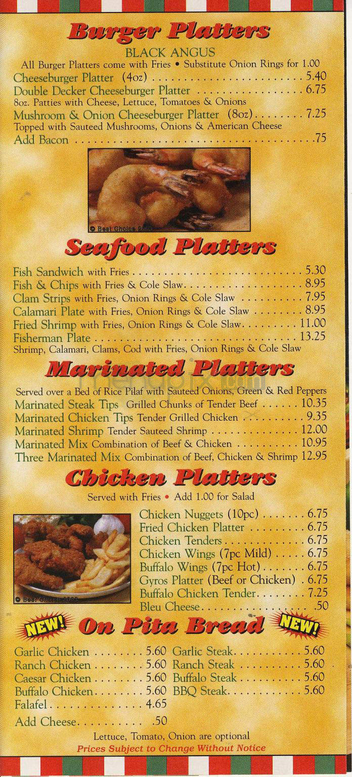 Pizza Queen - Providence, RI menu_pic