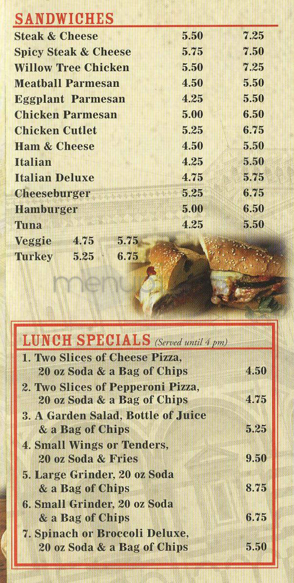 Ronzio Pizza & Subs - Providence, RI menu_pic