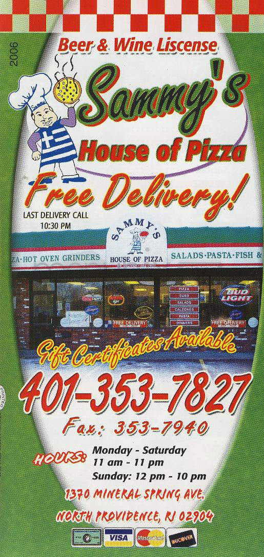 /670083/Sammys-House-Of-Pizza-North-Providence-RI - North Providence, RI