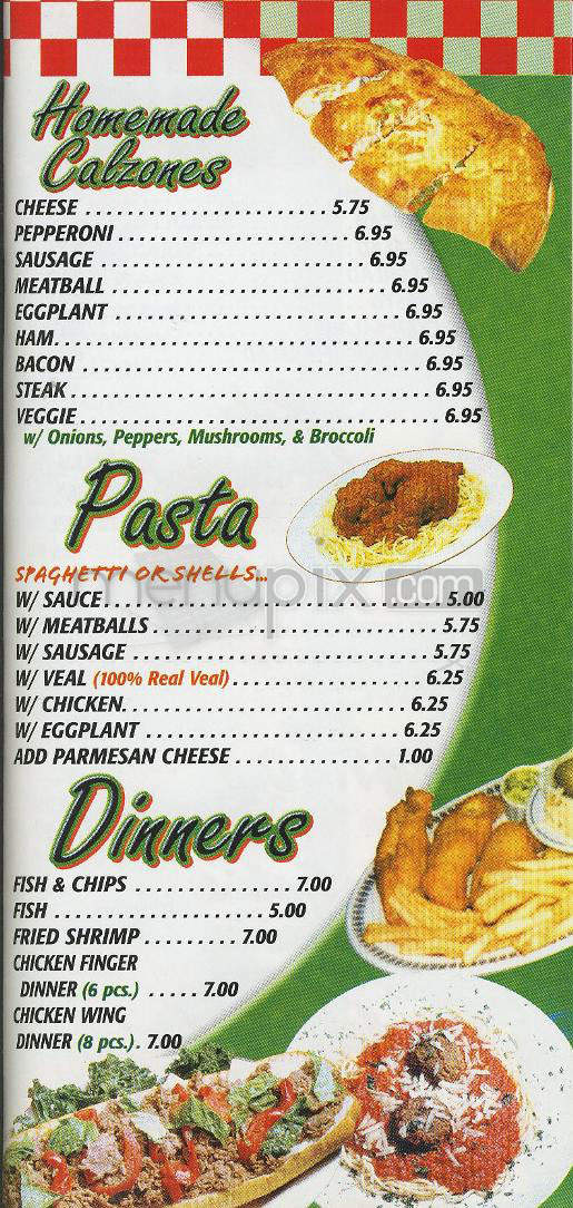 Menu of Sammy&#39;s House Of Pizza in North Providence, RI 02904