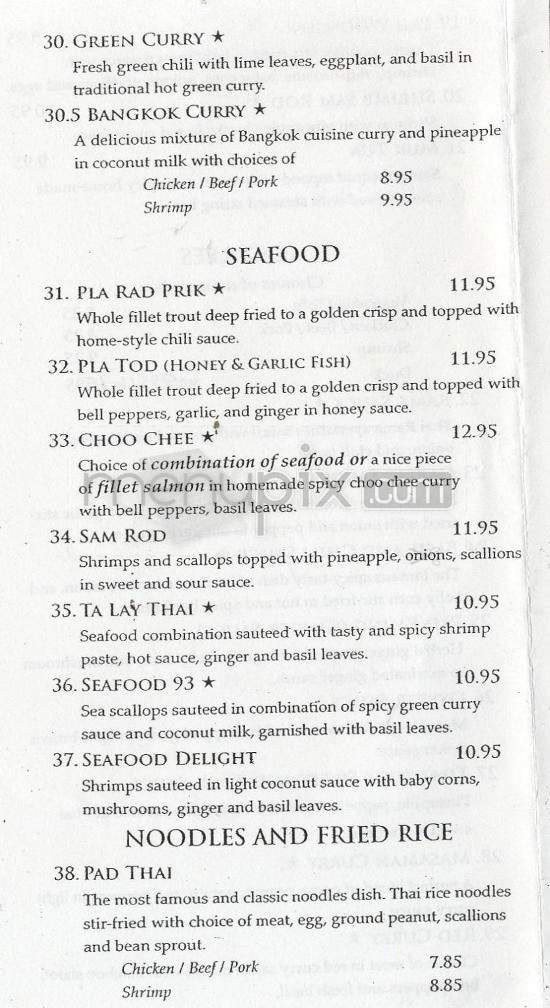 Sawaddee Thai Restaurant - Providence, RI menu_pic