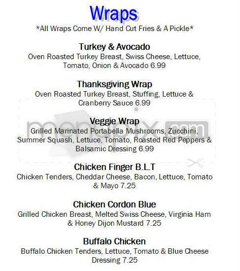 Spats Restaurant and Bar - Providence, RI menu_pic