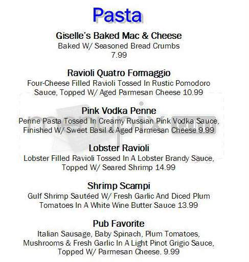 Spats Restaurant and Bar - Providence, RI menu_pic