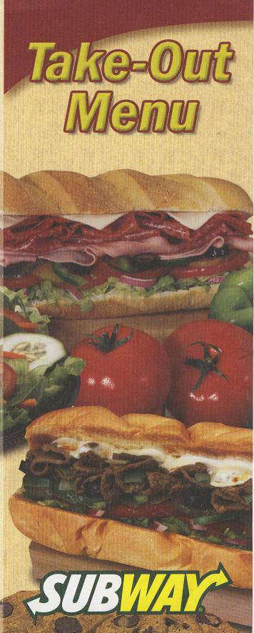 Subway Sandwiches & Salads - Cranston, RI menu_pic