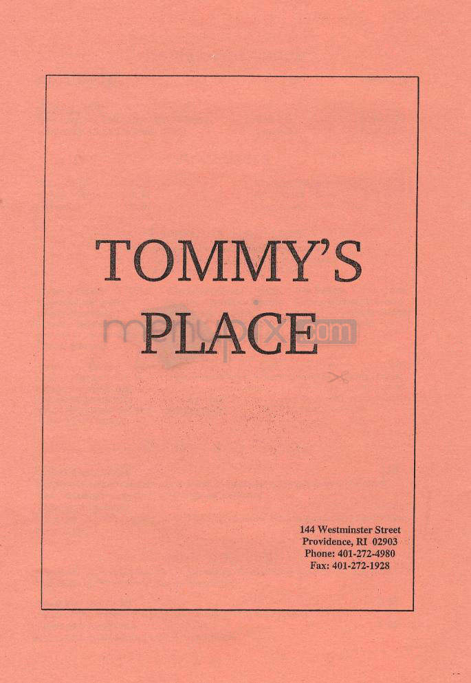 /670095/Tommys-Place-Providence-RI - Providence, RI