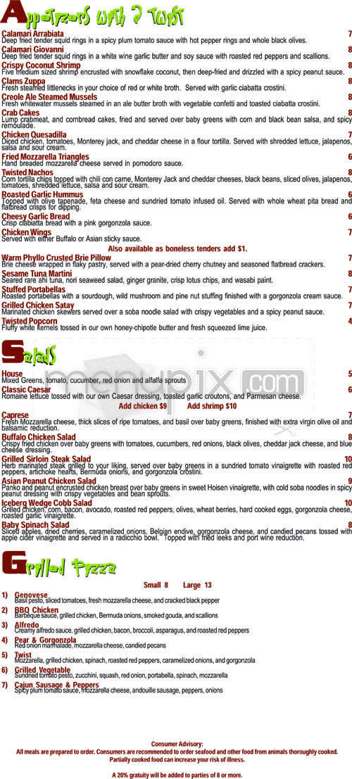 Twist on Angell - Providence, RI menu_pic