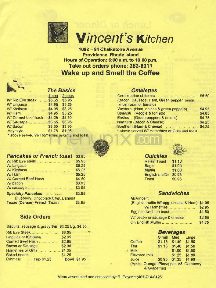/670216/Vincents-Kitchen-Providence-RI - Providence, RI