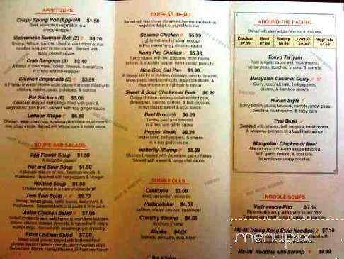Pacifica - Nashville, TN menu_pic