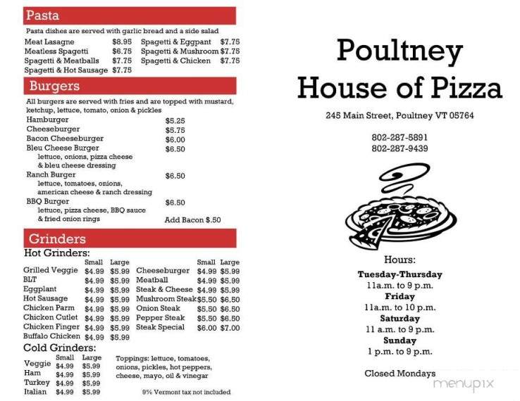 /4501076/Poultney-House-Of-Pizza-Poultney-VT - Poultney, VT