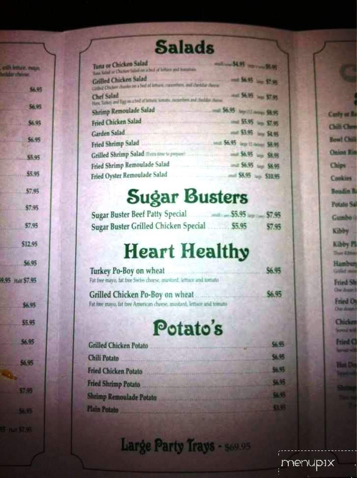 Pappy's Deli & Pub - Lake Charles, LA menu_pic
