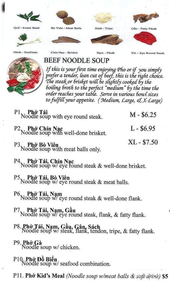 Pho Zone - Perth Amboy, NJ menu_pic