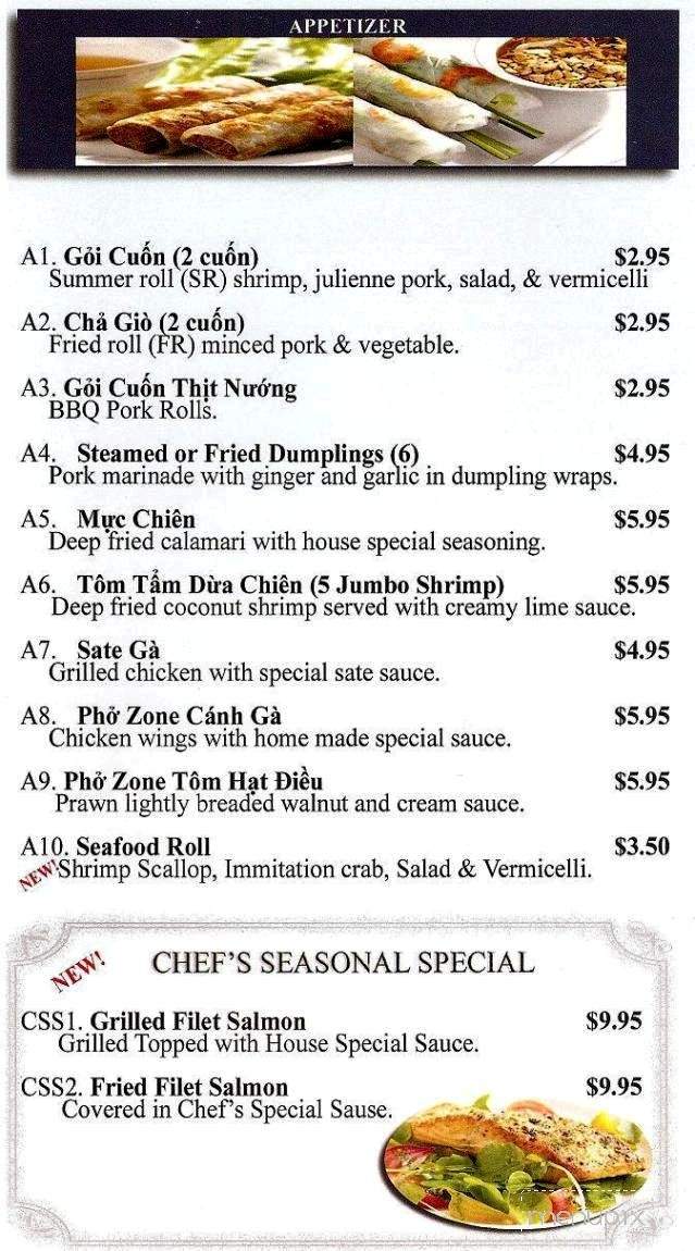 Pho Zone - Perth Amboy, NJ menu_pic