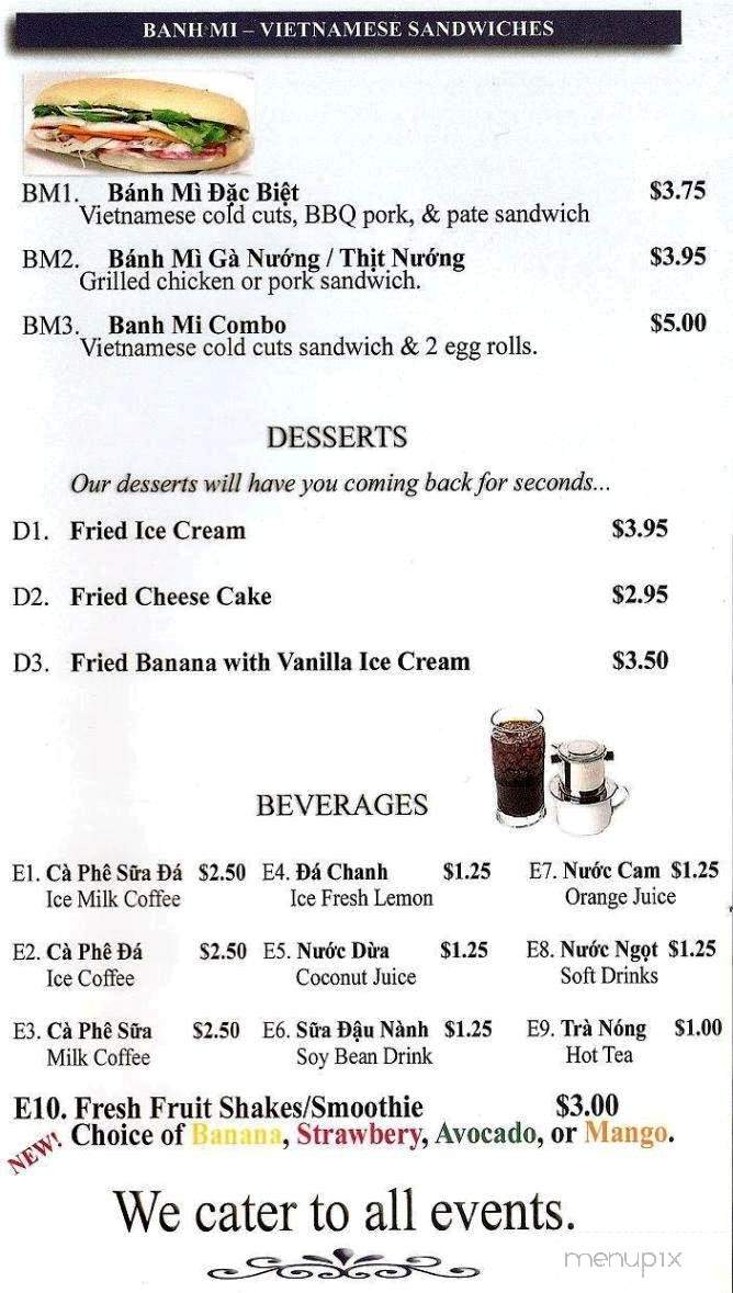 Pho Zone - Perth Amboy, NJ menu_pic