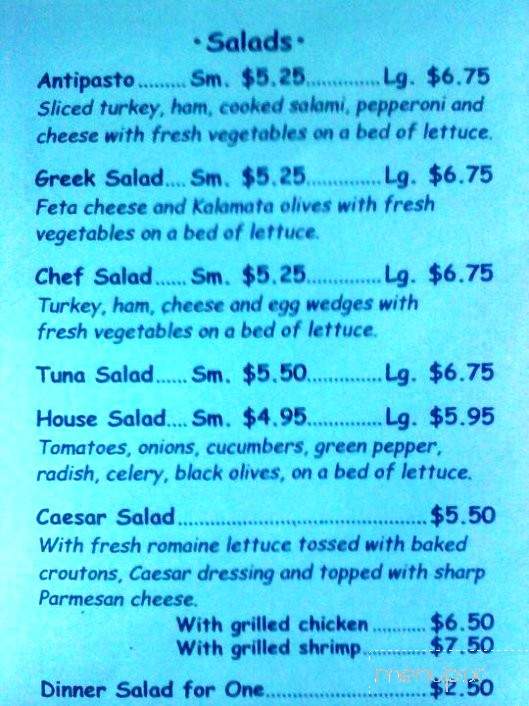Portland Pizza House - Portland, CT menu_pic