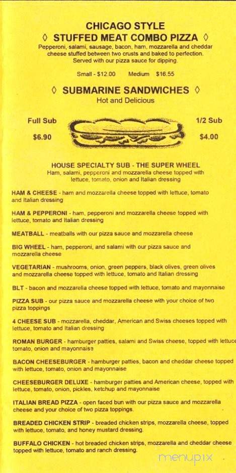 Pizza Wheel - Bellevue, OH menu_pic