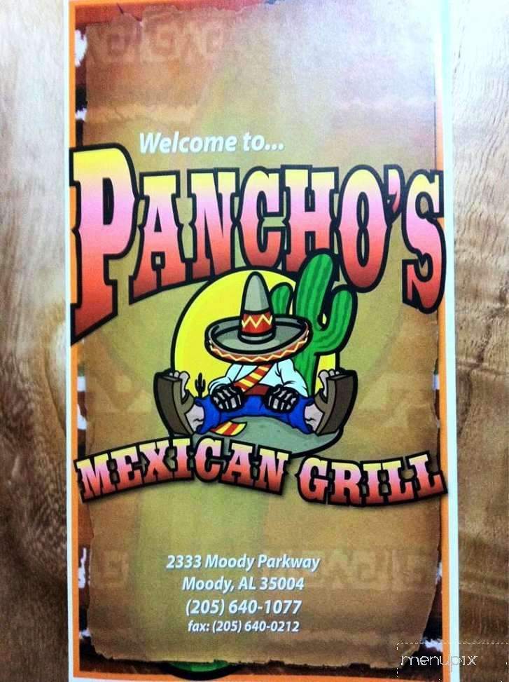 Pancho's Mexican Grill - Moody, AL menu_pic