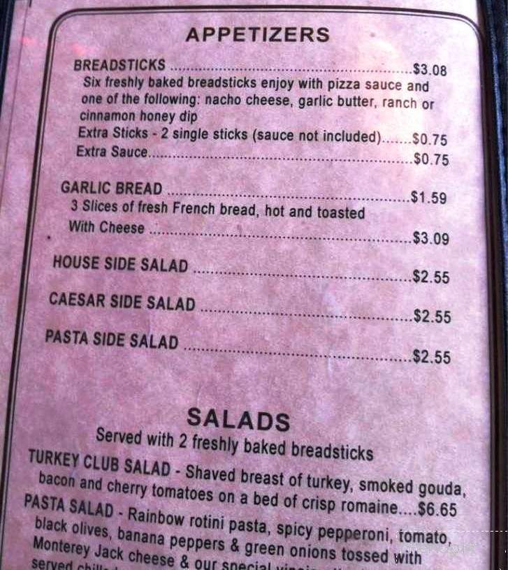 Pizza Junction - Huntington, IN menu_pic