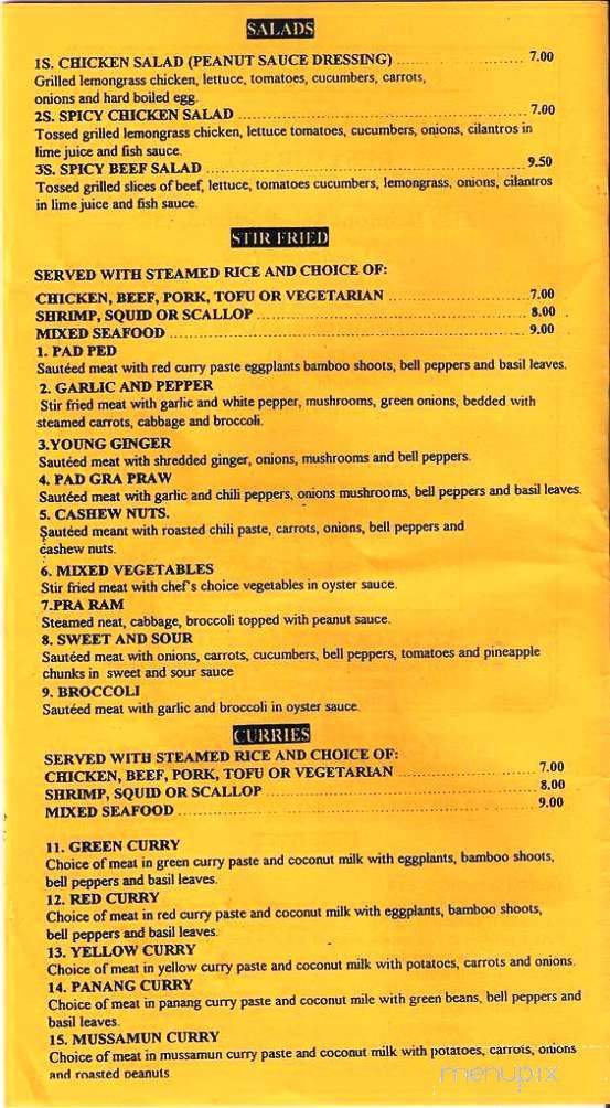 Pad Thai Kitchen - Portland, OR menu_pic
