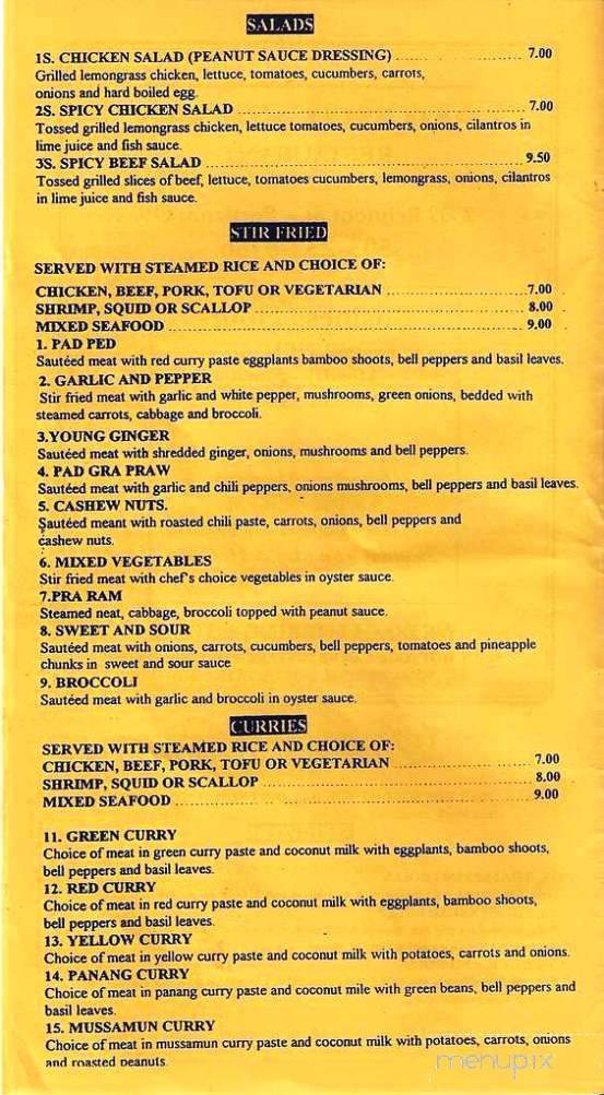 Pad Thai Kitchen - Portland, OR menu_pic
